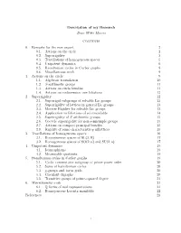 Description of My Research Dave Witte Morris Contents 0. Remarks for the Non-Expert 2 0.1. Actions on the Circle 2 0.2. Superrig