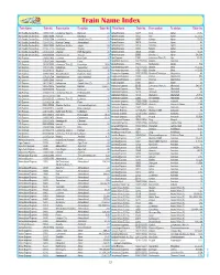 Train Name Index