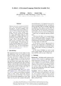 A Pretrained Language Model for Scientific Text