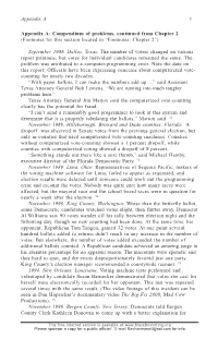 Appendix a I Appendix A: Compendium Of