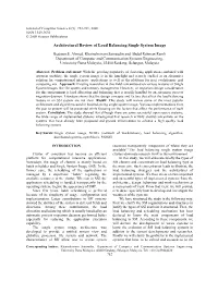 Architectural Review of Load Balancing Single System Image