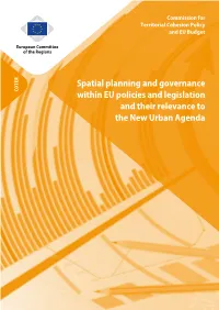 Spatial Planning and Governance Within EU Policies and Legislation