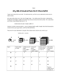 Why Cells Are Small: Surface Area to Volume Ratios