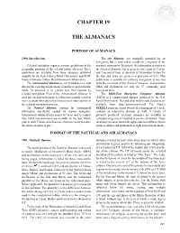 Chapter 19 the Almanacs