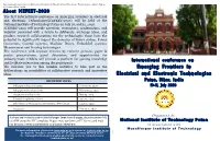 Emerging Frontiers in Electrical and Electronic Technologies