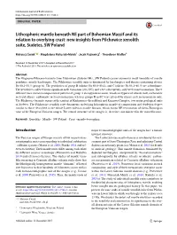 New Insights from Pilchowice Xenolith Suite, Sudetes, SW Poland