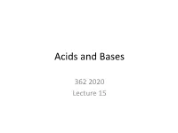 Acids and Bases