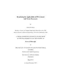 Broadening the Applicability of FPGA-Based Soft Vector Processors