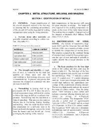 Chapter 4: Metal Structure, Welding & Brazing