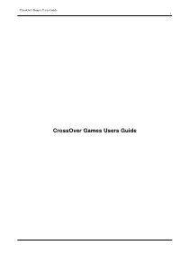 Crossover Games Users Guide I