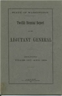 1907-1908 Adjutant General's Report