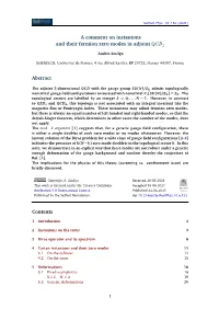 A Comment on Instantons and Their Fermion Zero Modes in Adjoint
