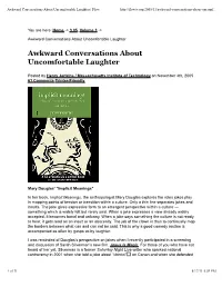 Awkward Conversations About Uncomfortable Laughter | Flow