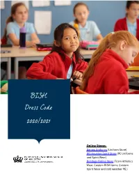 EDIT Dress Code 20-21 Updated 21 Jan 2021