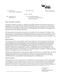 Project Description & Introduction the Applicant, Mayflower Cape Cod