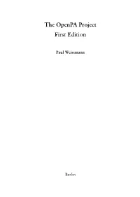 The Openpa Project First Edition