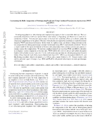 Constraining the Bulk Composition of Disintegrating Exoplanets Using