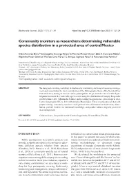 Determining Vulnerable Species Distribution in a Protected Area of Central Mexico 23
