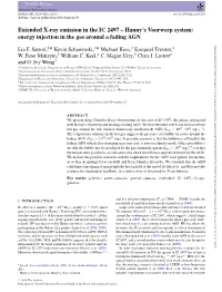 Extended X-Ray Emission in the IC€2497 – Hanny's Voorwerp System