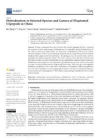 Hybridization in Selected Species and Genera of Diaptomid Copepods in China
