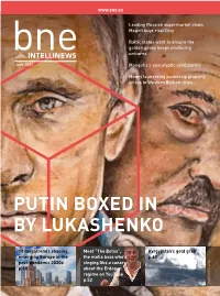 Putin Boxed in by Lukashenko