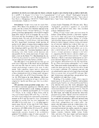 Science Rationale for South Pole-Aitken Basin Locations for Sample Return