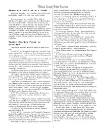 William Joseph Little Timeline
