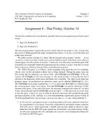 Assignment 4 – Due Friday, October 14