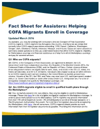 Helping COFA Migrants Enroll in Coverage
