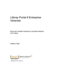 Liferay Portal 6 Enterprise Intranets