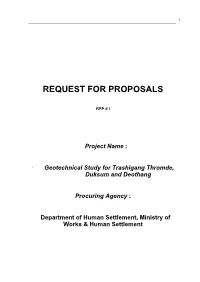 Request for Proposals