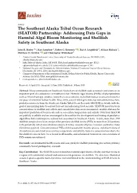(SEATOR) Partnership: Addressing Data Gaps in Harmful Algal Bloom Monitoring and Shellfish Safety in Southeast Alaska