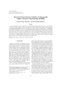 Theoretical Protein Structure Prediction of Glucagon-Like Peptide 2 Receptor Using Homology Modelling
