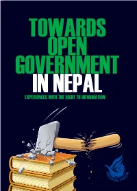 Towards Open Government in Nepal. Experiences with The