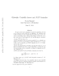 Arxiv:2103.10788V4 [Math.LO] 16 Jun 2021 Glivenko–Cantelli Classes
