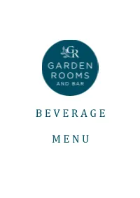 Beverage Menu