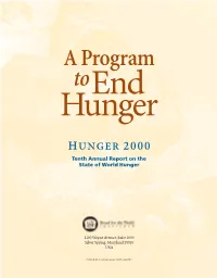 Hunger Report 2000
