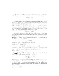 Zeroes of Holomorphic Functions