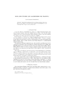 Data Structures and Algorithms for Tilings I