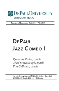 Depaul Jazz Combo I
