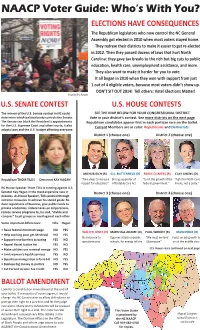 NAACP Voter Guide: Who’S with You?