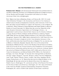 Prof. Ali Mazrui Biography.Pdf