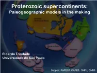 Proterozoic Supercontinents: Paleogeographic Models in the Making