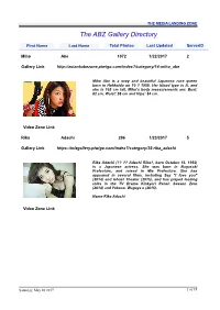 The ABZ Gallery Directory