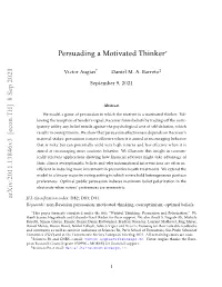 Wishful Thinking: Persuasion and Polarization
