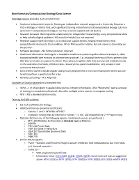 Bioinformatics/Computational Biology/Data Science