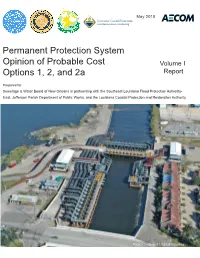 Permanent Protection System Opinion of Probable Cost Volume I Options 1, 2, and 2A Report
