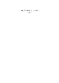 Proceedings E Report - 45