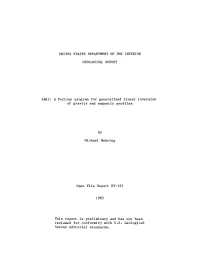 SAKI: a Fortran Program for Generalized Linear Inversion of Gravity and Magnetic Profiles