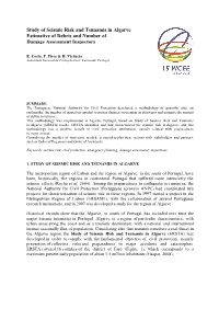 Study of Seismic Risk and Tsunamis in Algarve Estimative of Debris and Number of Damage Assessment Inspectors Inspectorsinspectorsblank Line 11 Pt Blank Line 11 Pt E